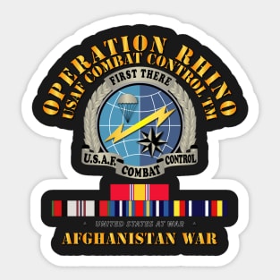 Operation Rhino - Afghanistan - USAF Combat Control w SVC Sticker